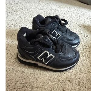 Infant New Balance Black 574 Sneakers Shoes